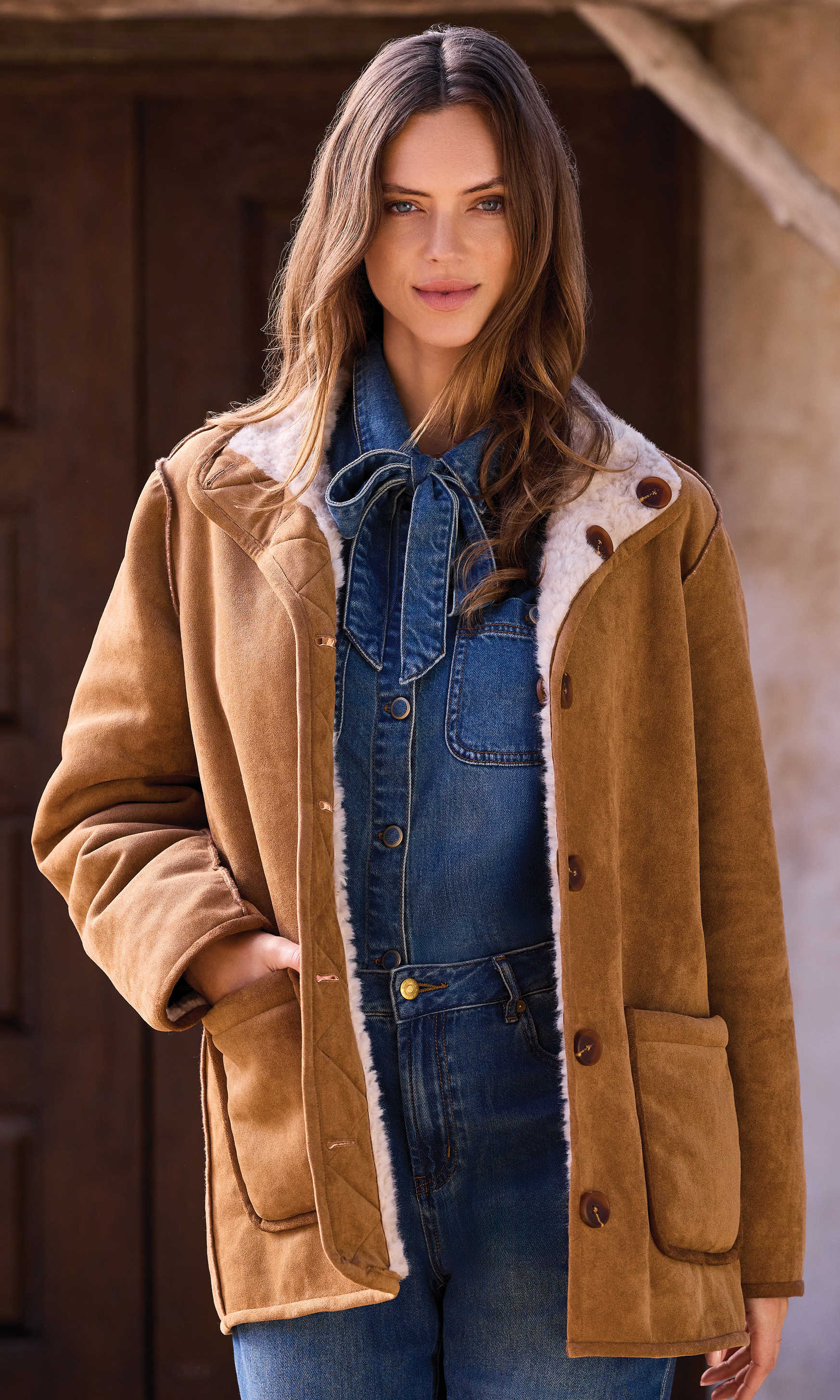 Reversible Sherpa Faux Suede Jacket – Revolution Boutique