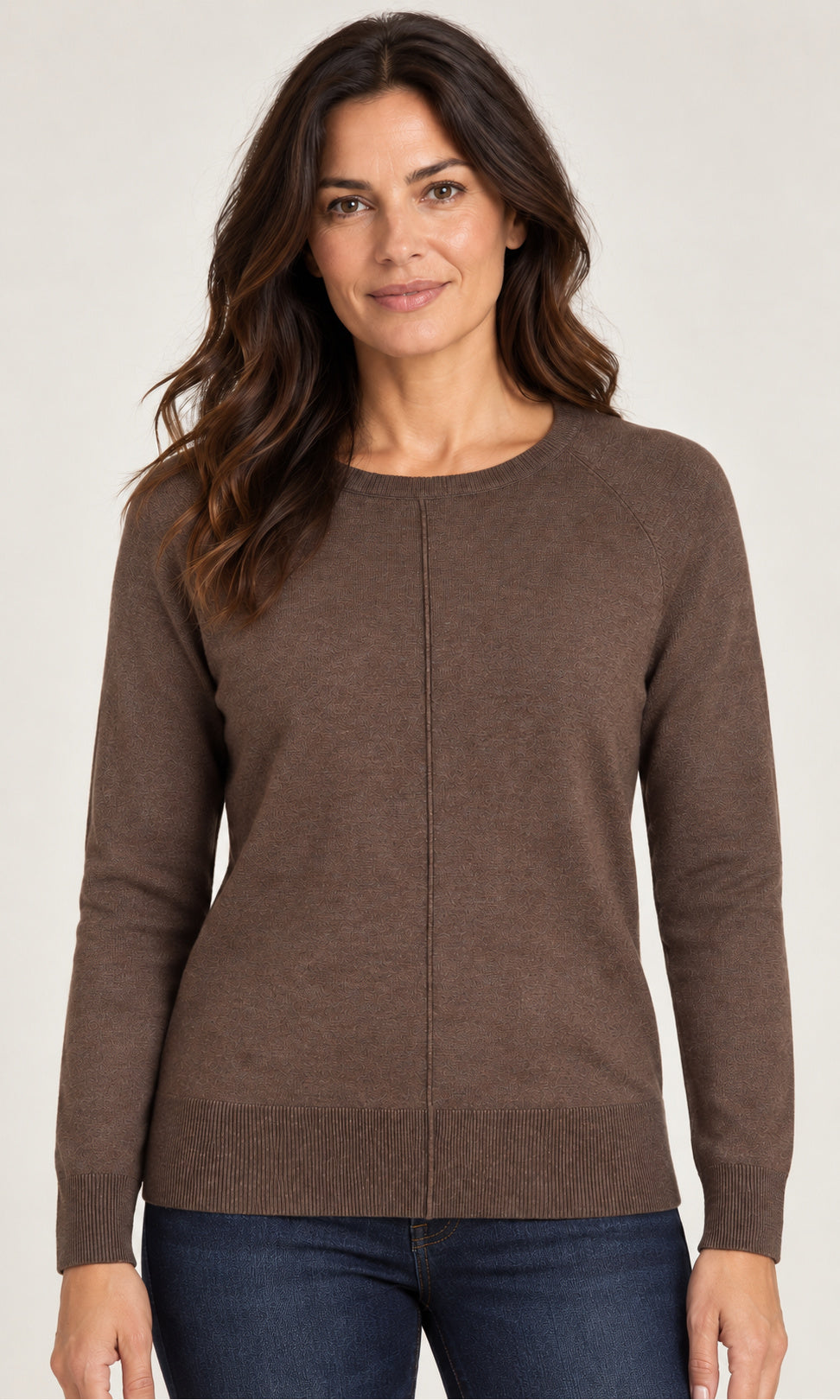 Centre Seam Crew Neck Sweater