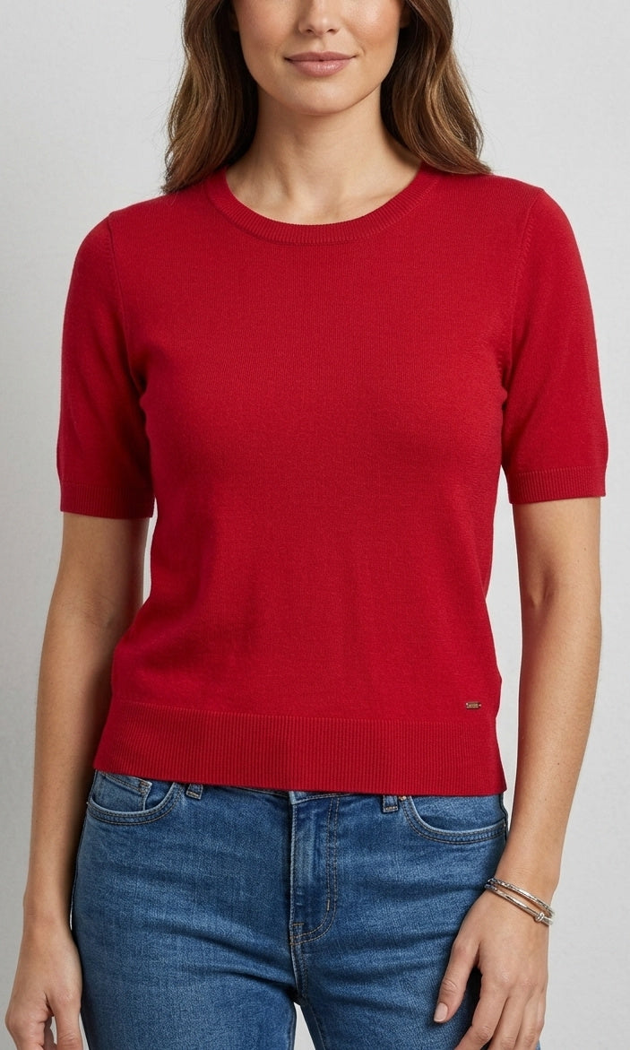 Short Sleeve Knit Top