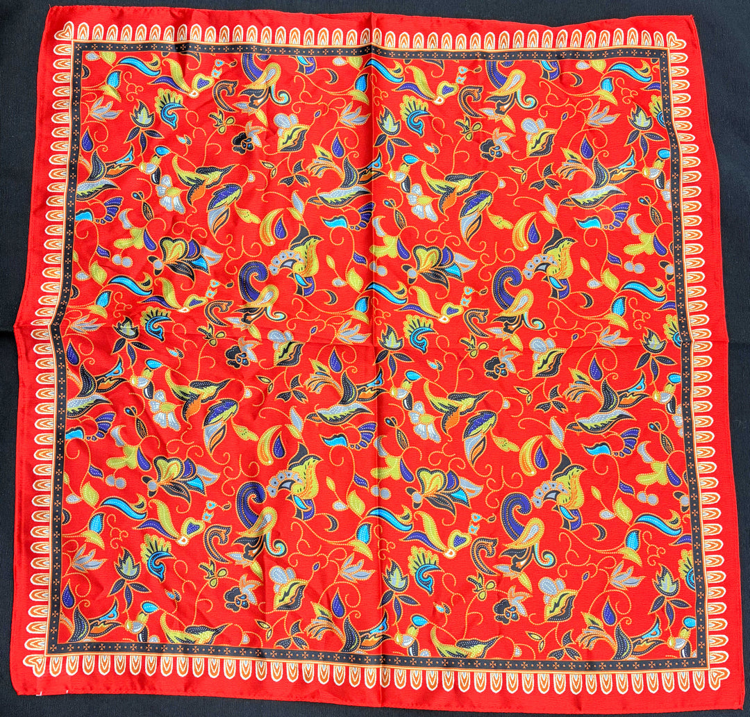 Vibrant Paisley Square Scarf