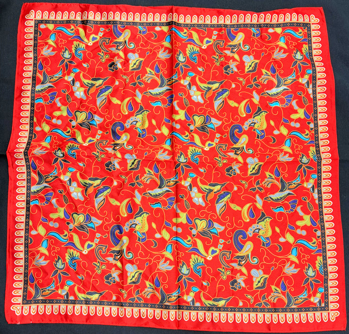 Vibrant Paisley Square Scarf