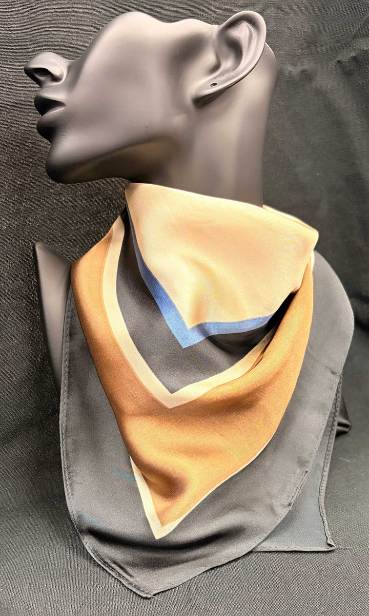 Classic Border Square Scarf