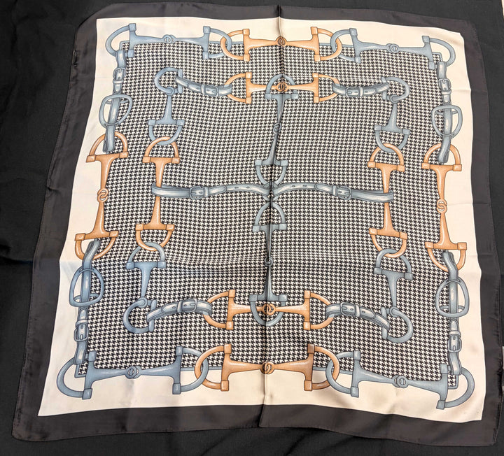 Equestrian Houndstooth Square Scarf