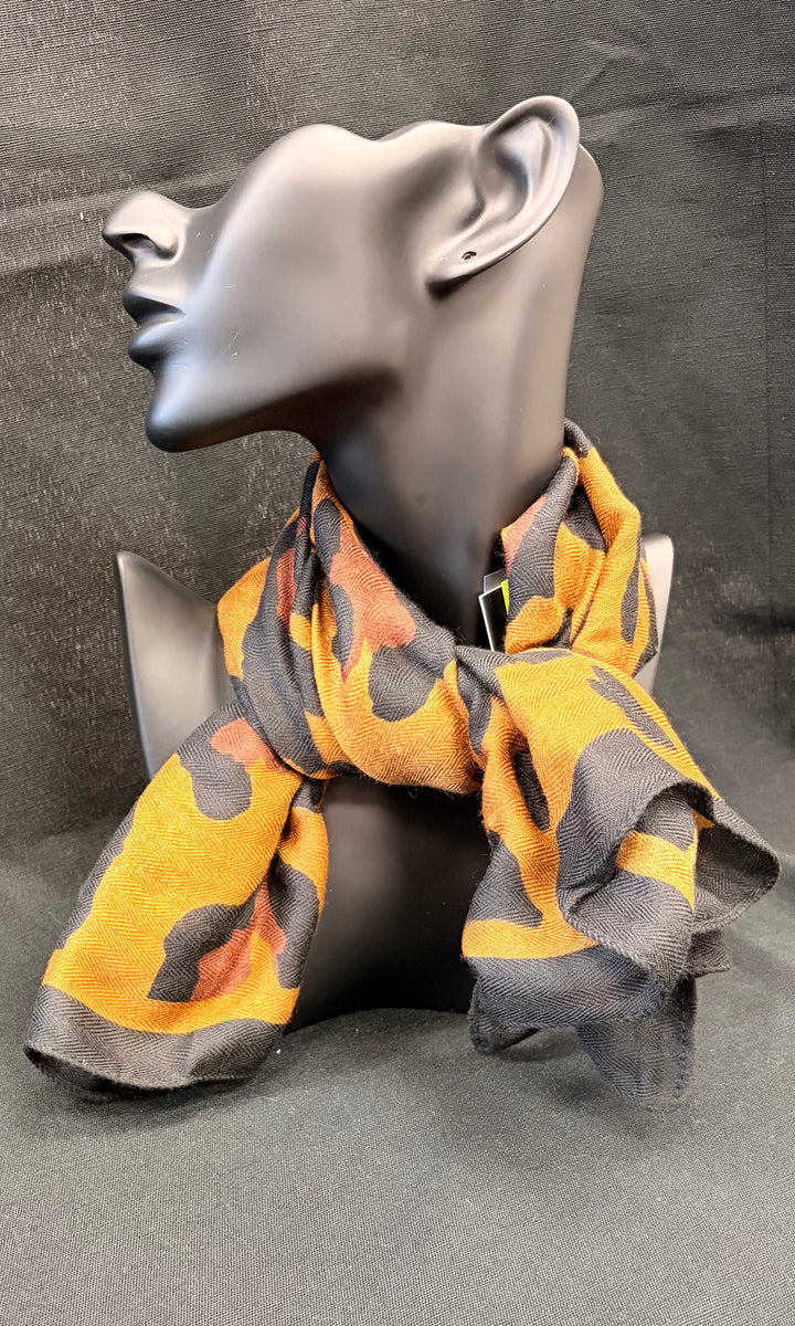 Leopard Print Square Scarf