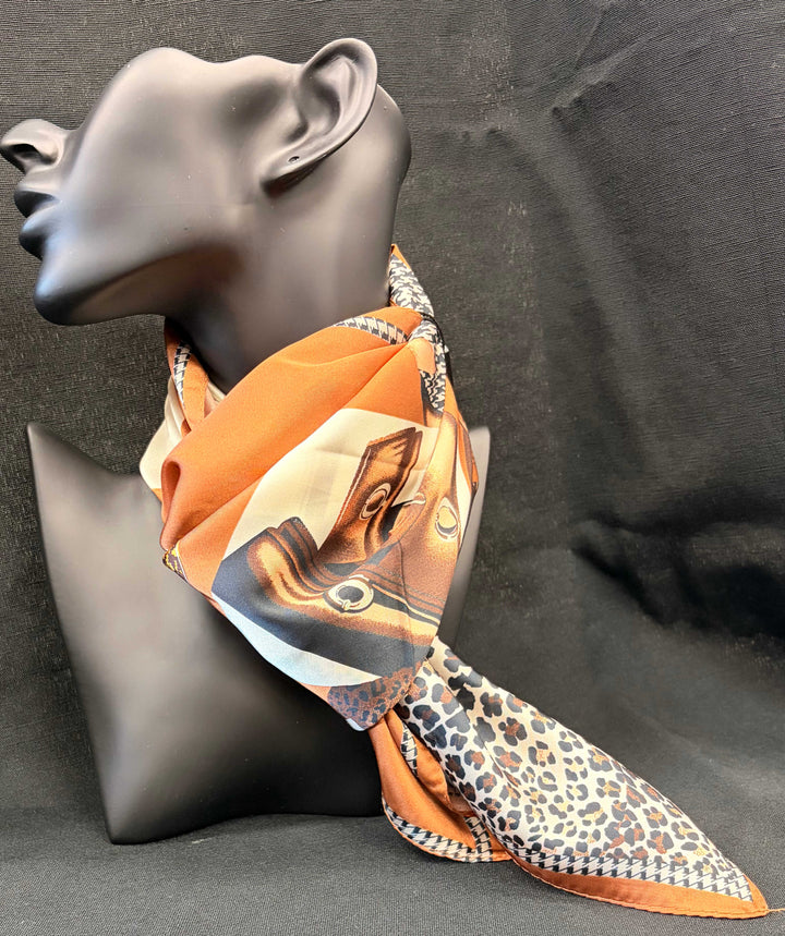 Fashion Print Square Scarf