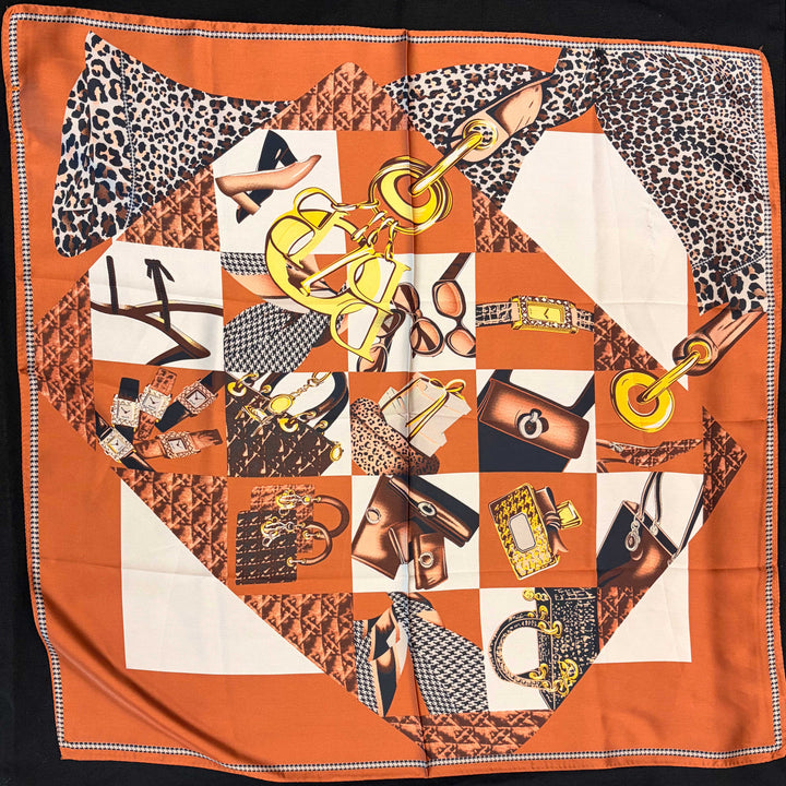 Fashion Print Square Scarf