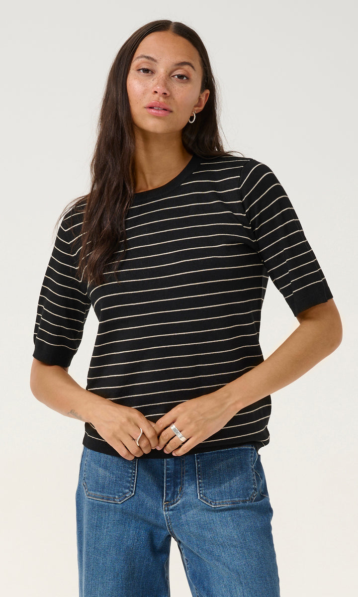 Striped Knitted Top