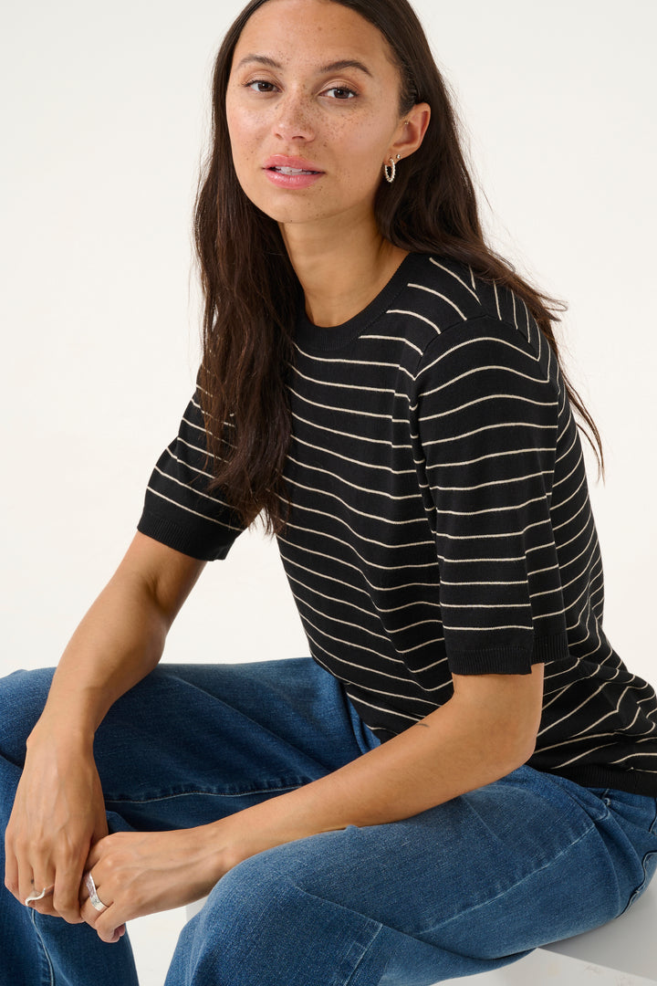 Striped Knitted Top