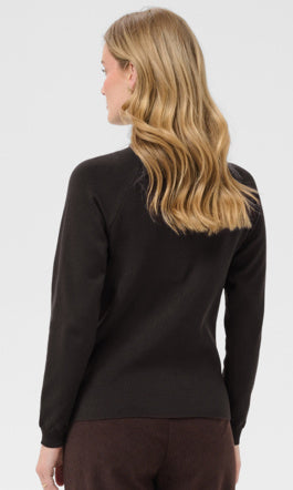 Button Detail Mock Neck Sweater