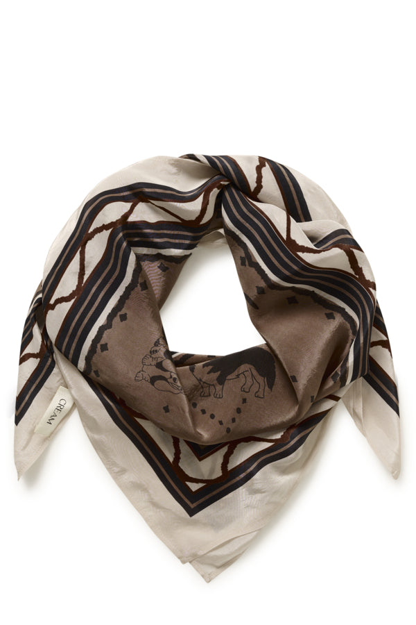Printed Square Viscose Scarf
