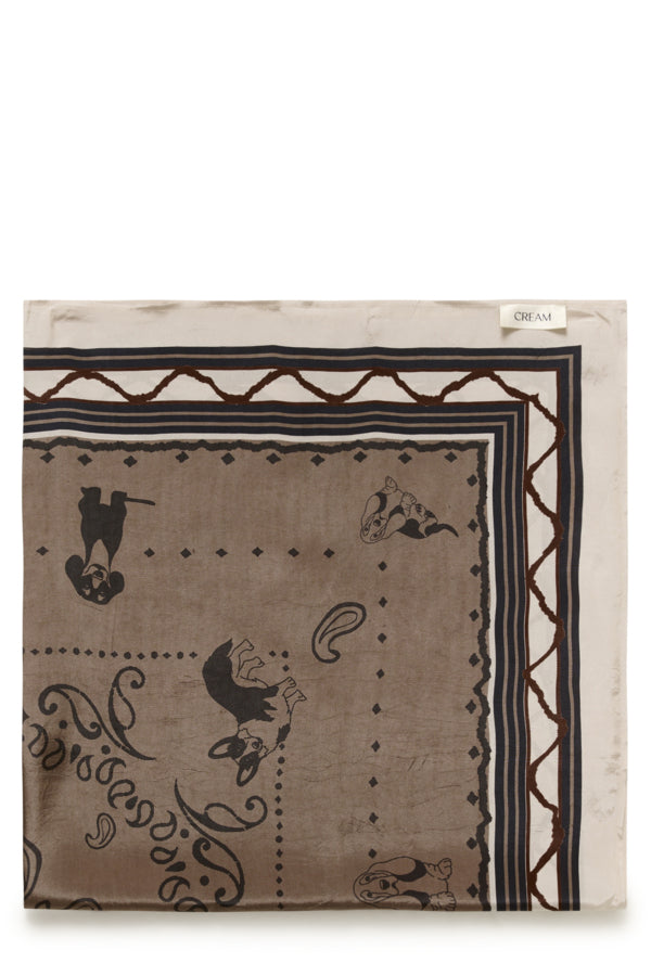Printed Square Viscose Scarf