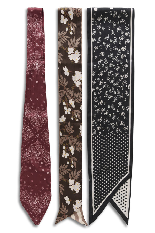 Printed Skinny Scarf