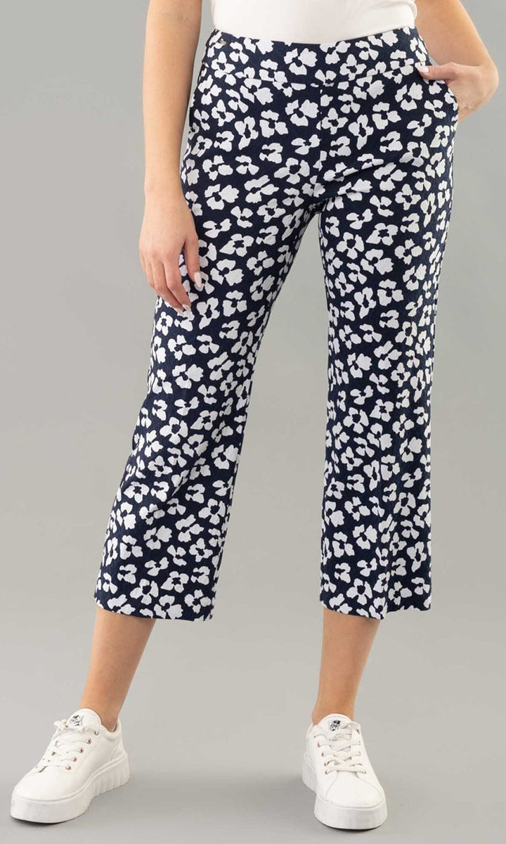 Crepe Texture Cropped Pant