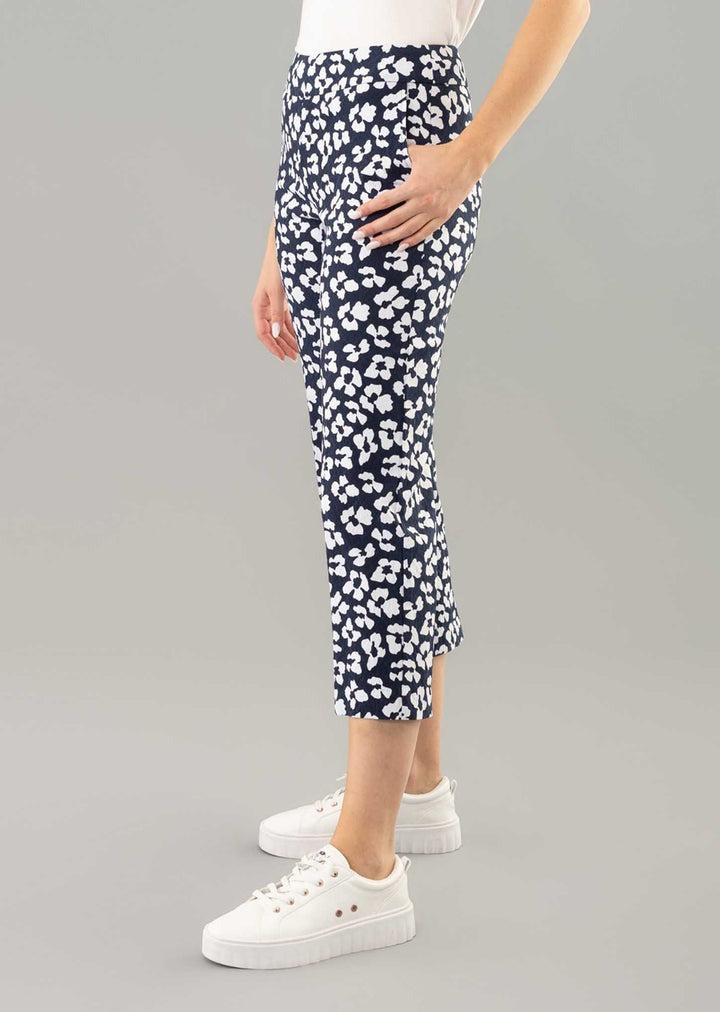 Crepe Texture Cropped Pant