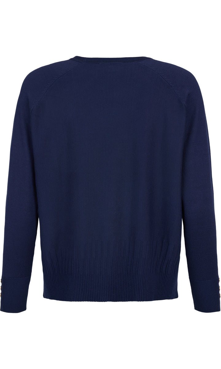 Classic Raglan Crew Neck Knit Sweater