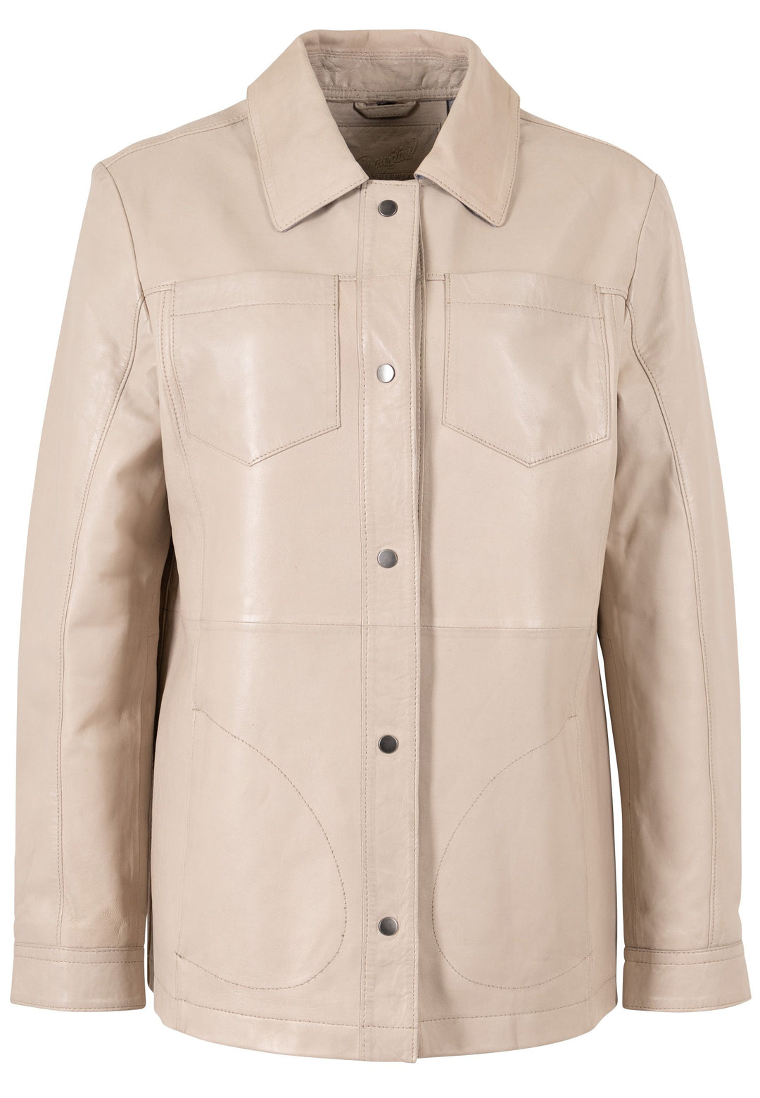Lamb Leather Shirt Jacket
