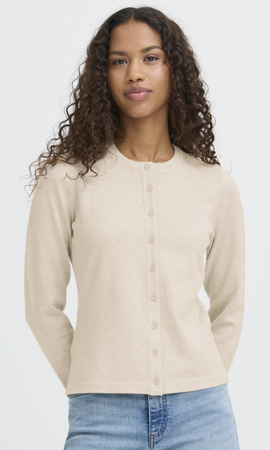 Classic Crew Neck Cardigan