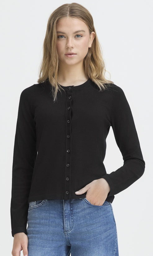 Classic Crew Neck Cardigan