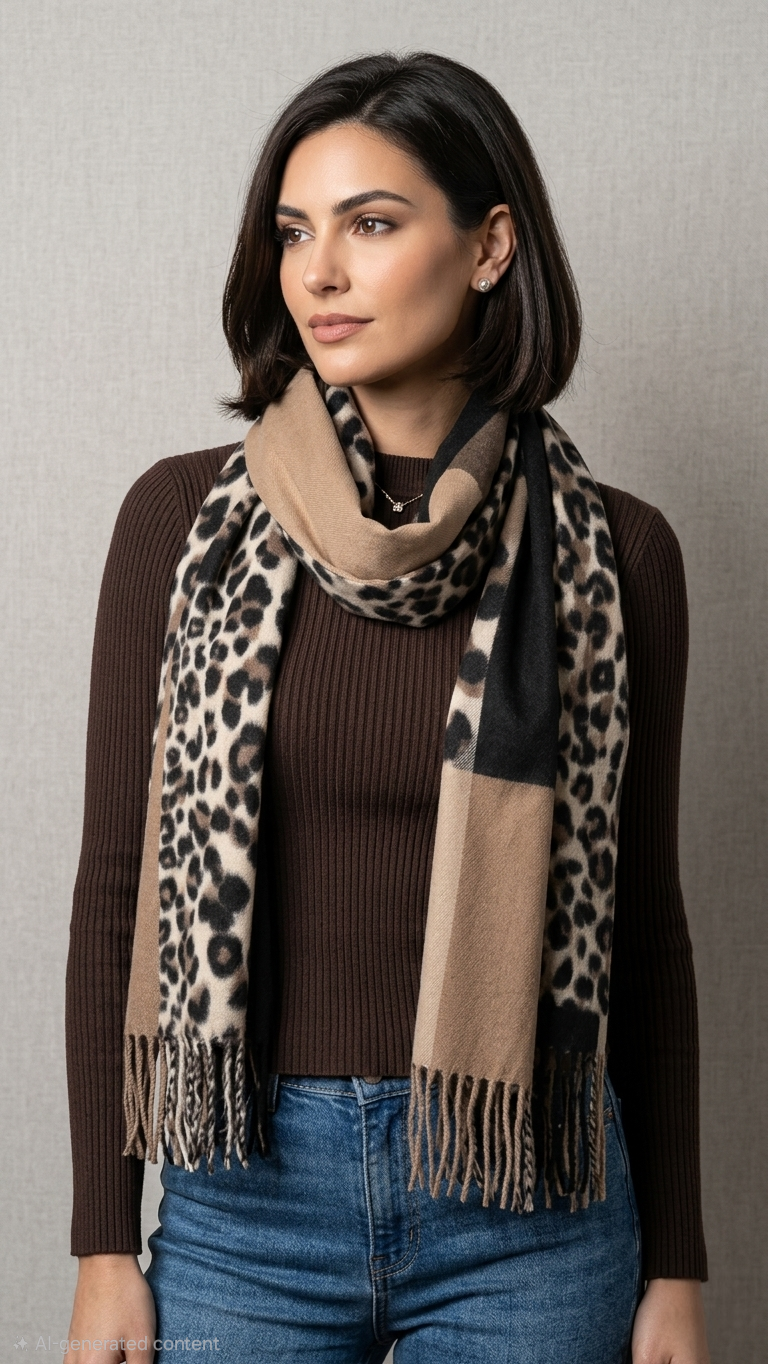 Wild Side Colour Block Scarf