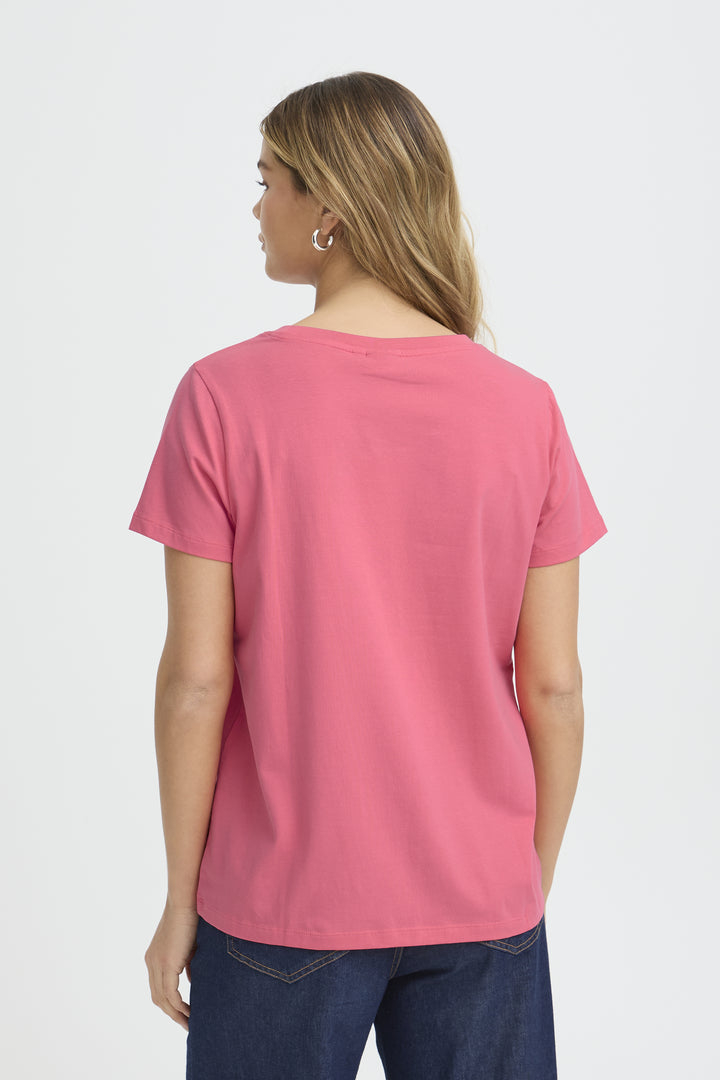 Essential Cotton Stretch Crew Neck T-Shirt
