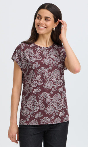 Printed Knit Top