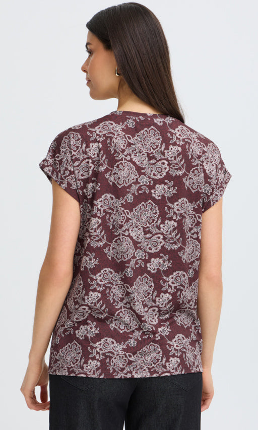 Printed Knit Top