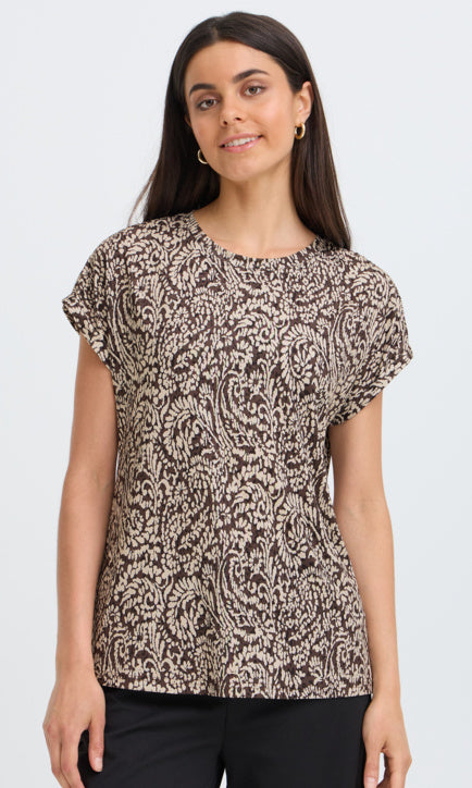 Printed Knit Top