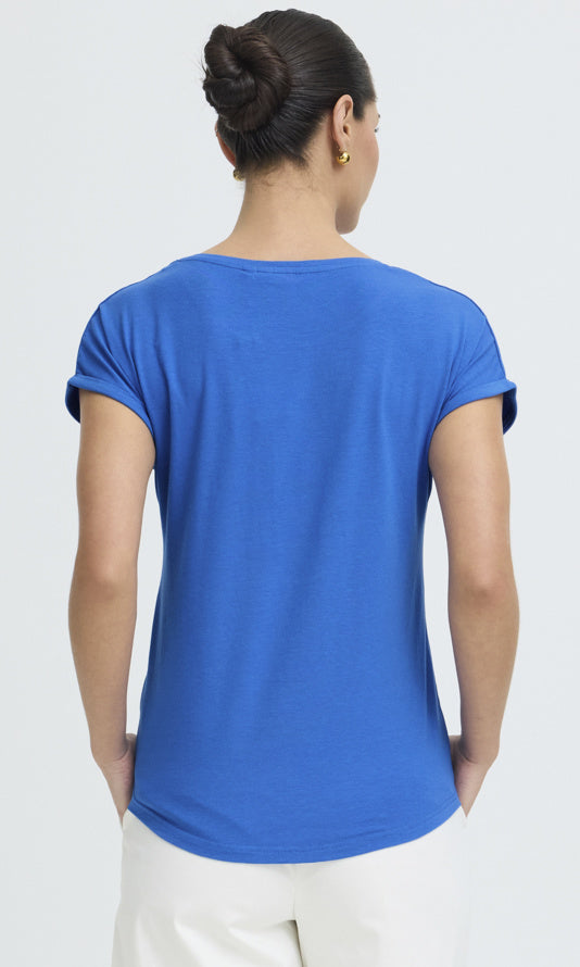 Rolled Sleeve Modal Blend Tee