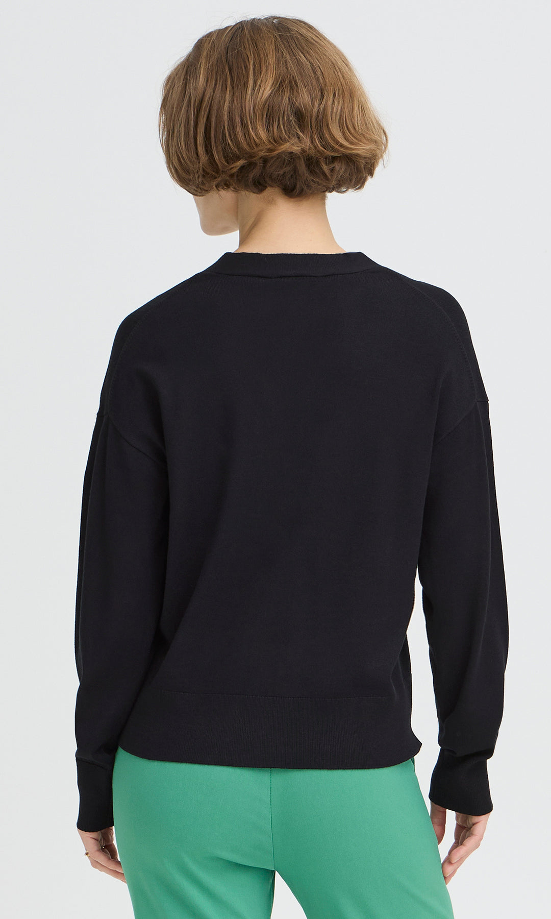 Classic V-Neck Knit Cardigan