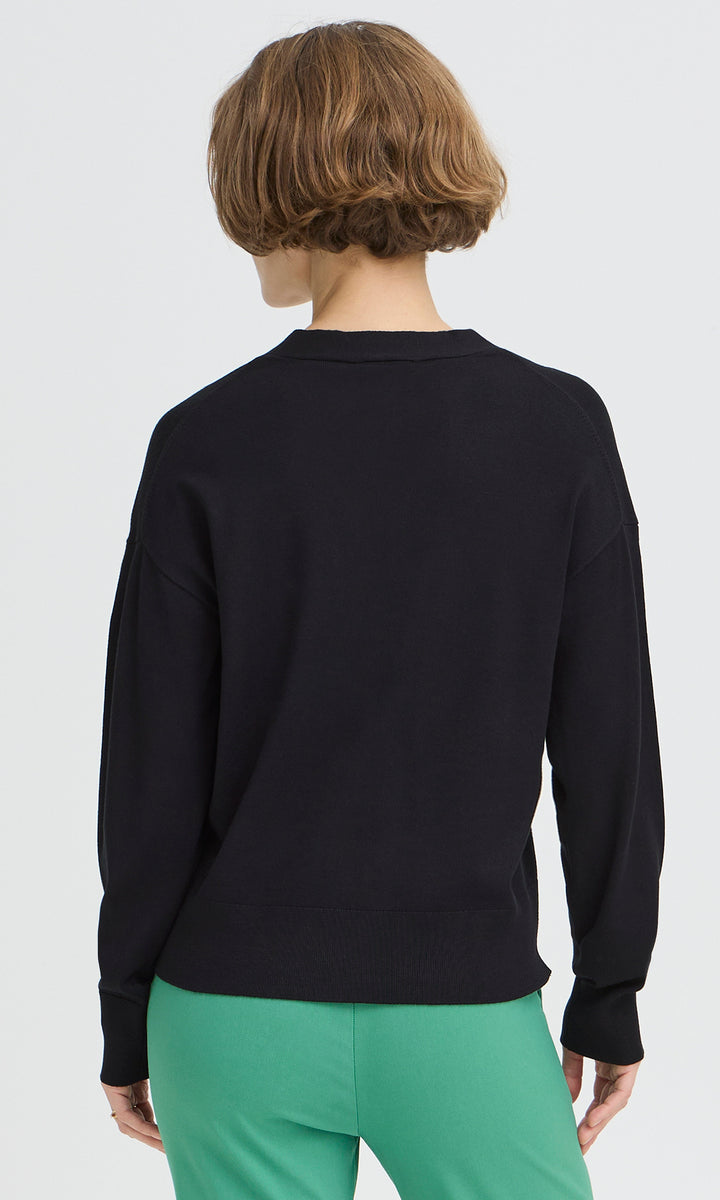 Classic V-Neck Knit Cardigan