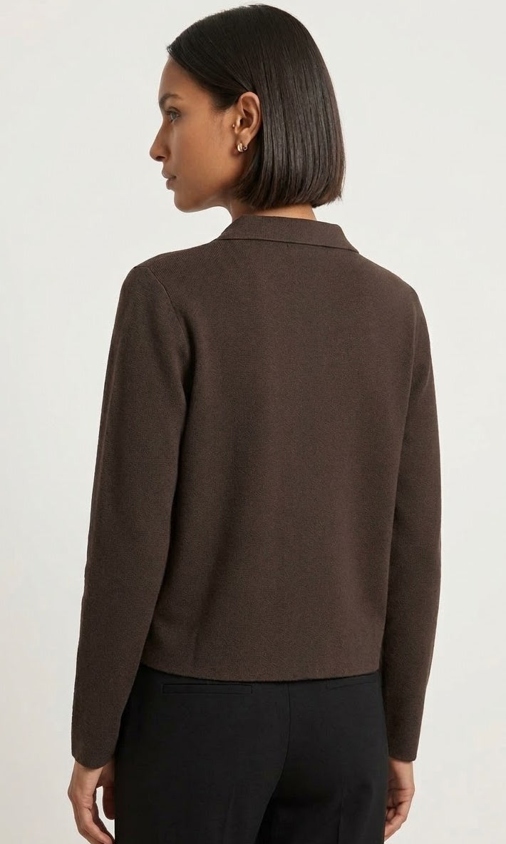 Collared Button Front Cardigan