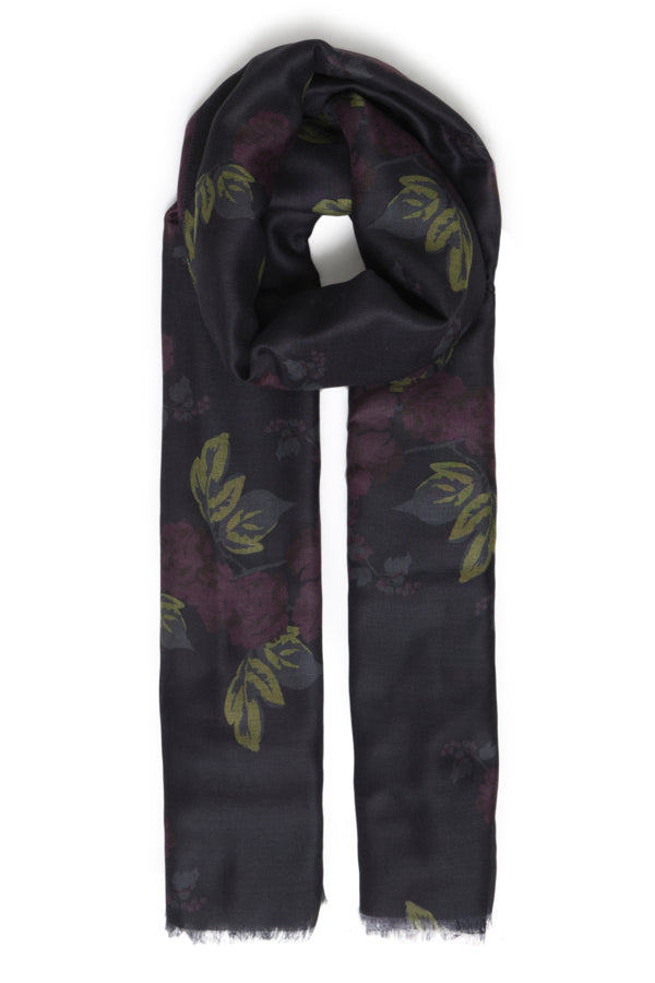 Floral Print Rectangular Scarf