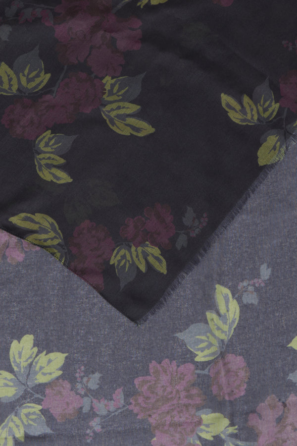 Floral Print Rectangular Scarf