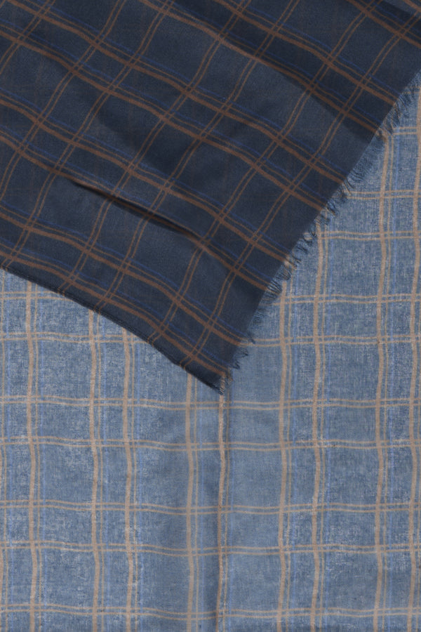 Windowpane Plaid Rectangular Scarf