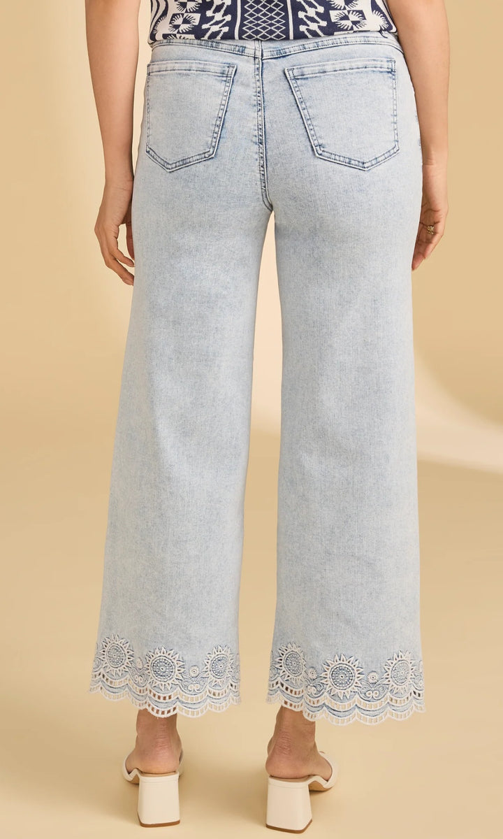 Scalloped Hem Crop Jean