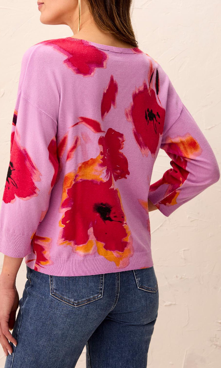 Floral Soft Knit Top