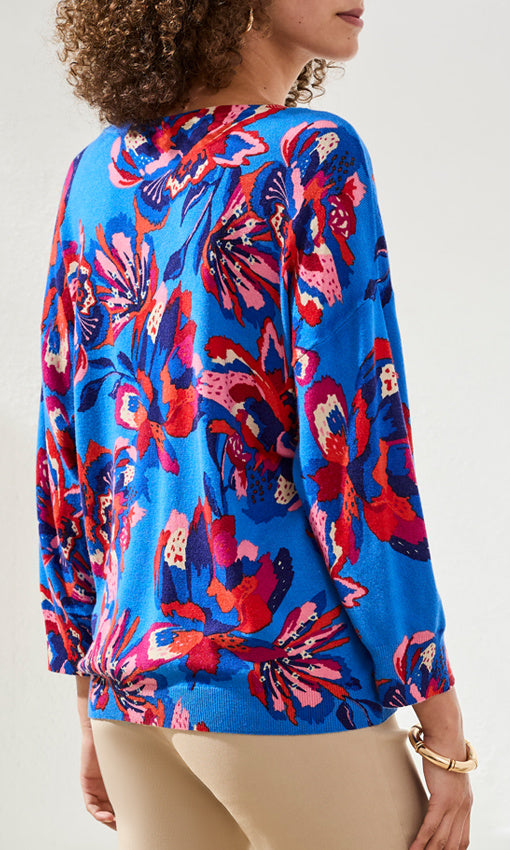 3/4 Sleeve Boatneck Sweater