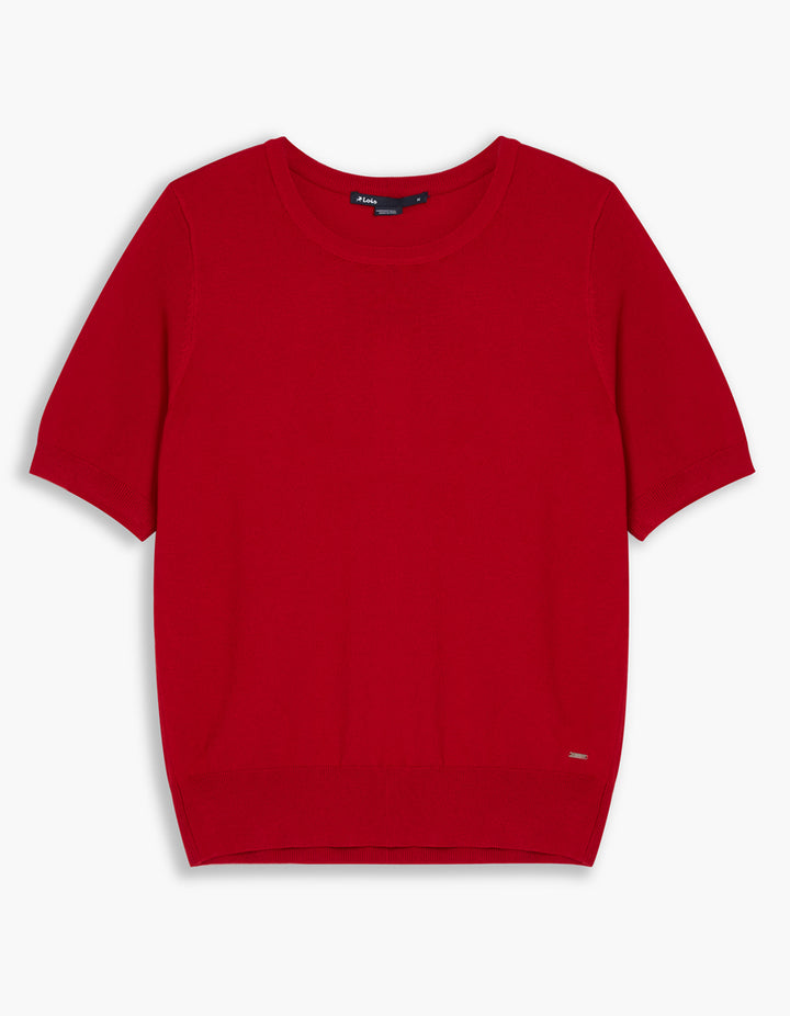 Short Sleeve Knit Top