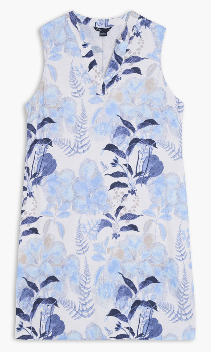 Floral Sleeveless Shift Dress