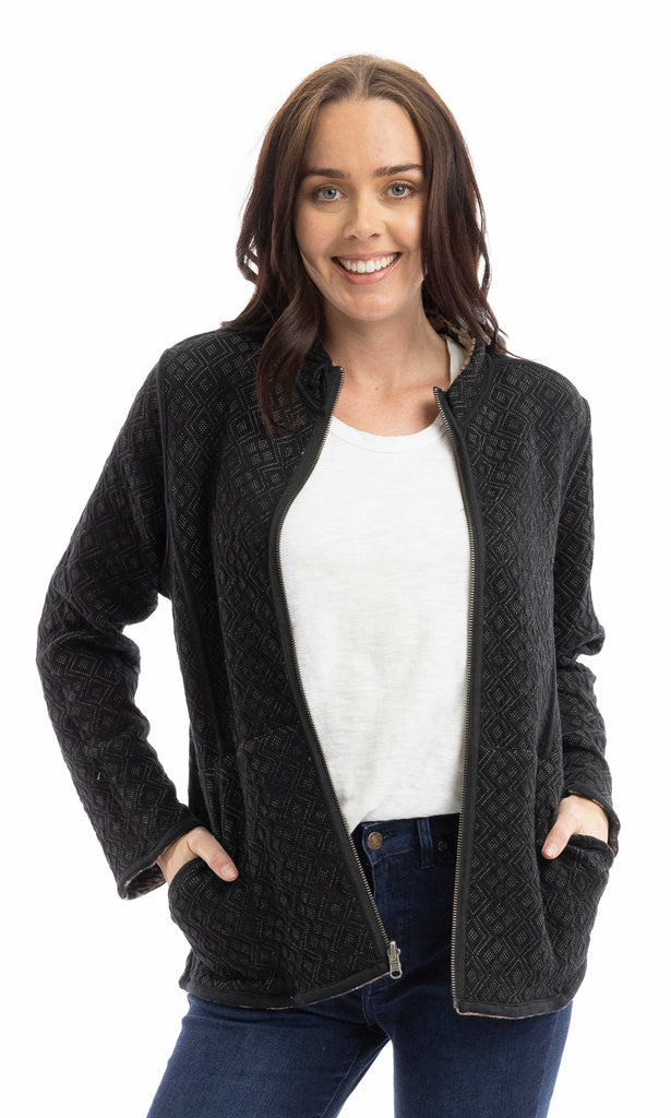 Reversible Zip-Up Jacket– revolution boutique store