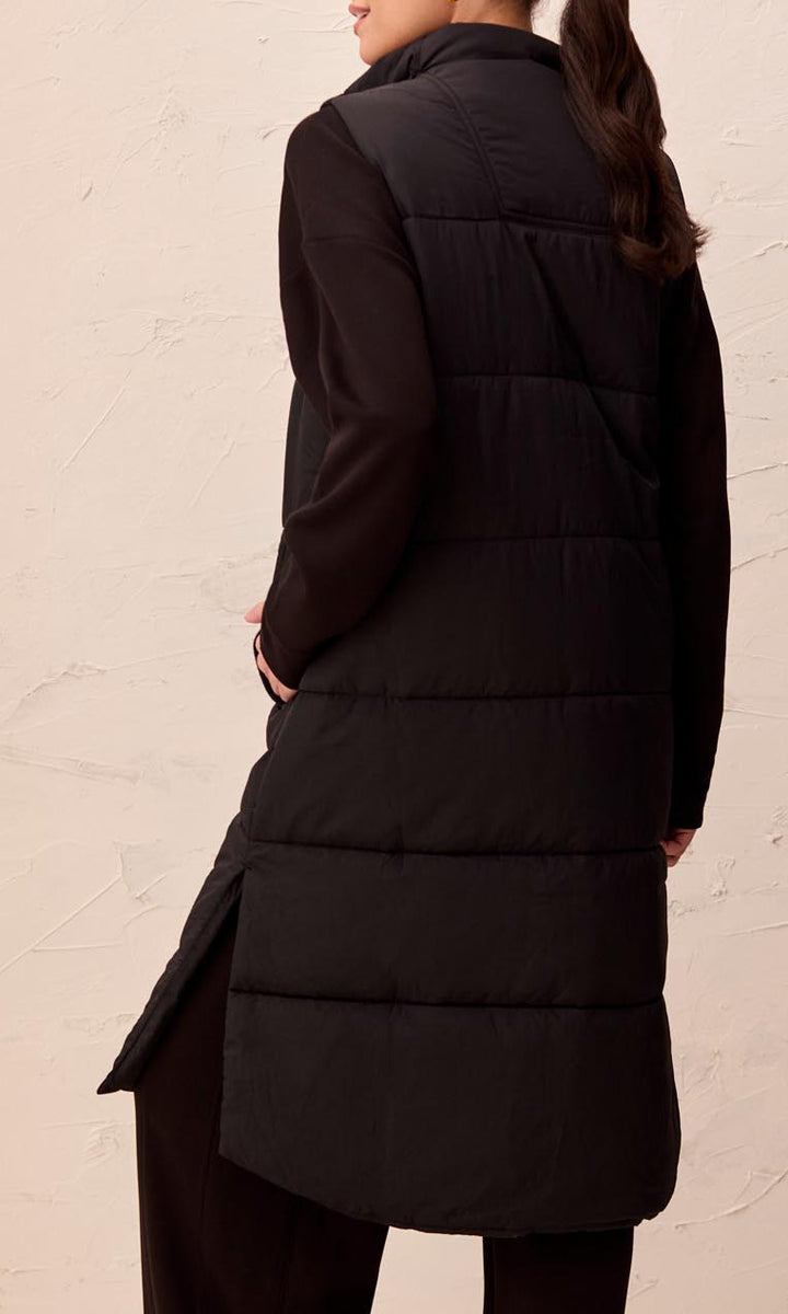 Long Quilted Puffer Vest