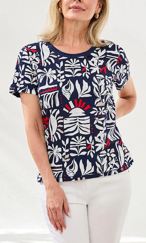 Slub Knit Cotton Top