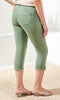 Mid Rise Cropped Slim Pant