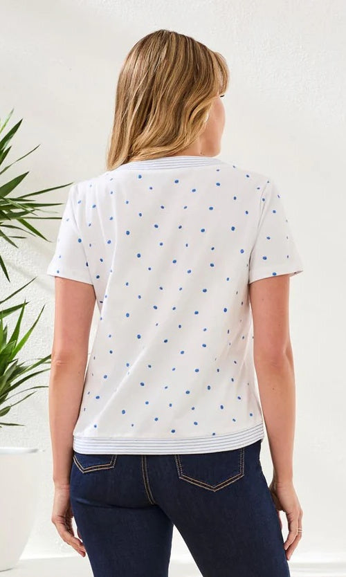 Embroidered Detail Cotton Top