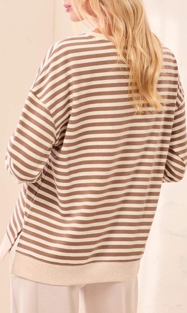 Striped Relaxed Sweatshirt
