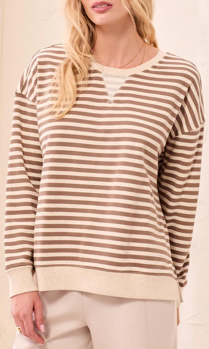 Striped Relaxed Sweatshirt