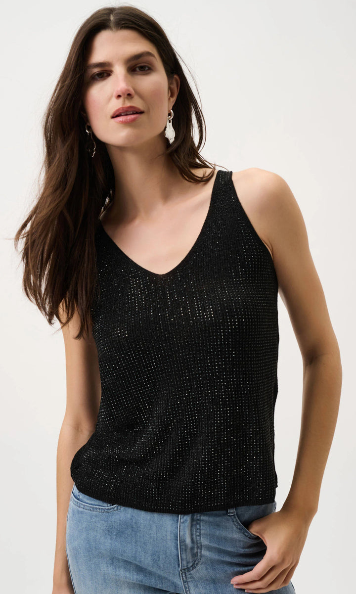 Ribkoff Knitted Camisole with Rhinestones
