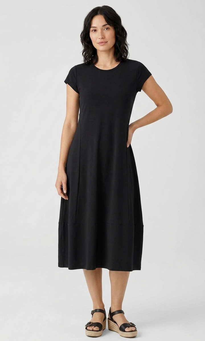Stretch Knit Maxi Dress