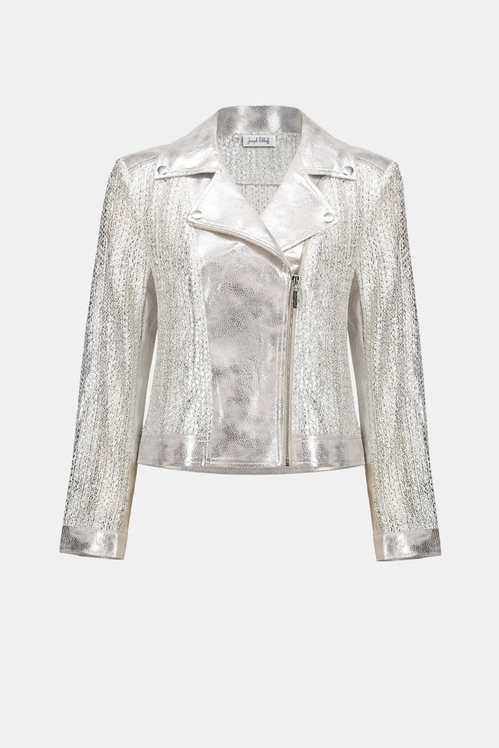 Ribkoff Metallic Moto Jacket