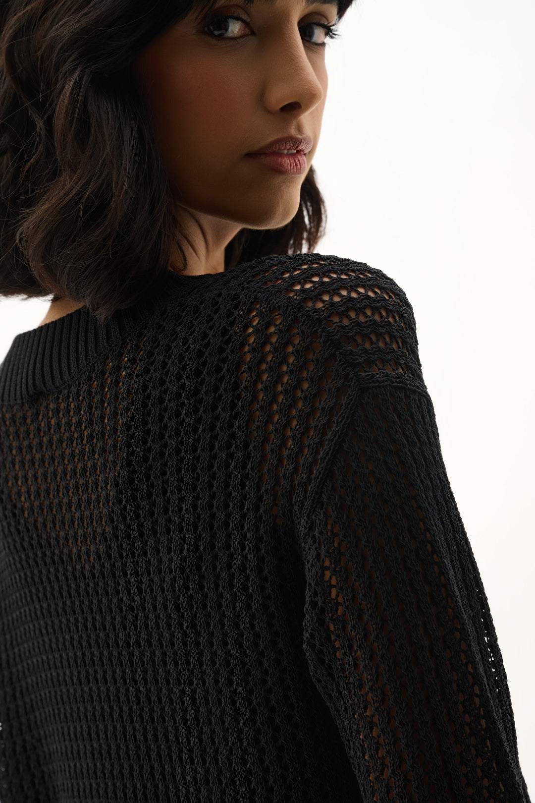 Ribkoff Open Knit Pullover Sweater